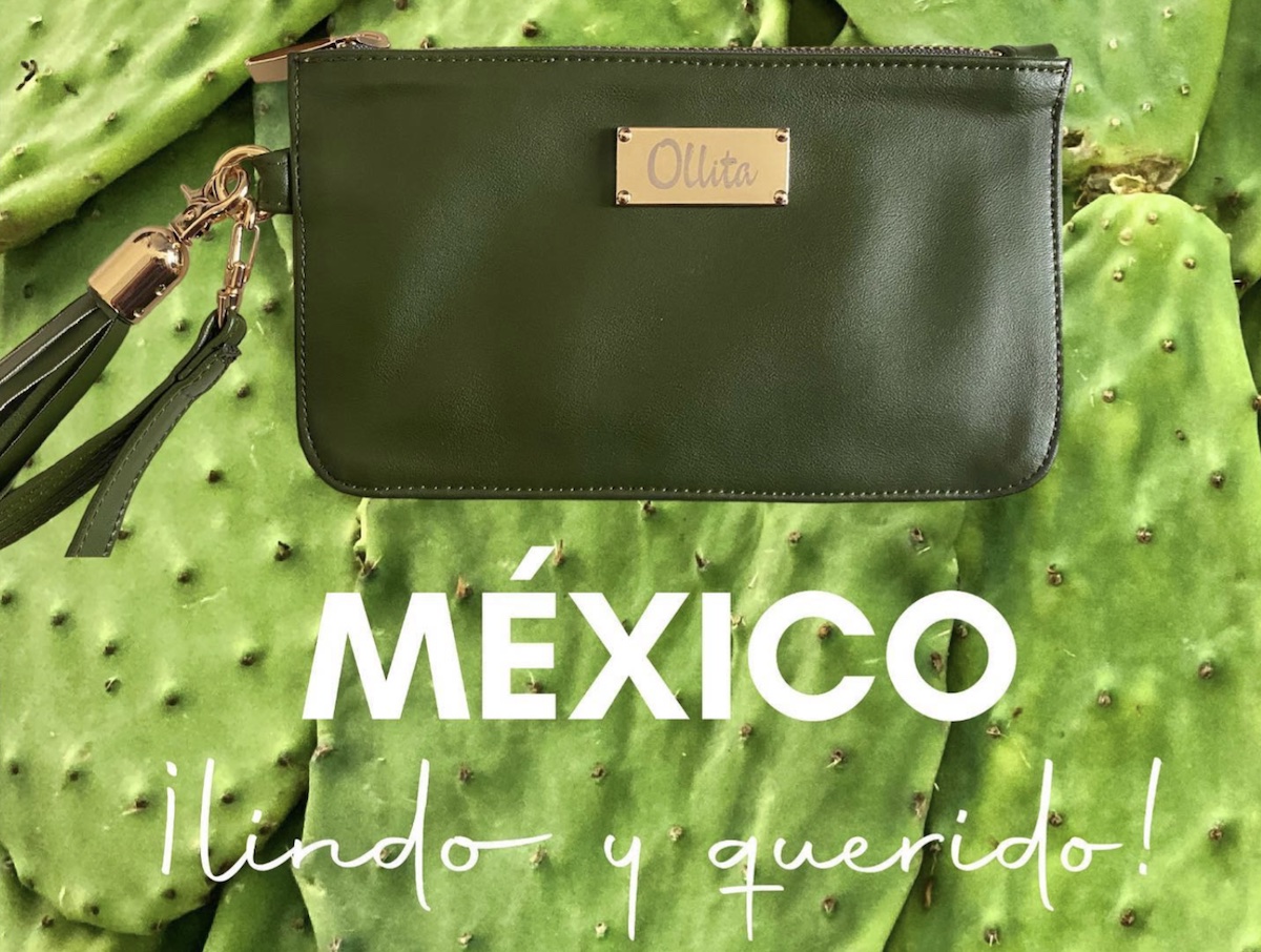 Mini clutch de piel de cactus